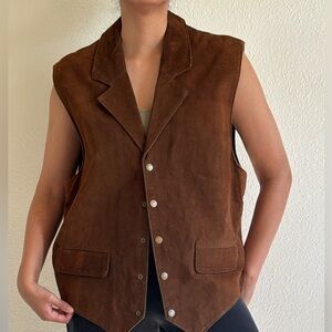 Vintage leather vest